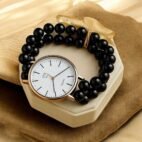 Ladies Pearl Strap Watch - Double-Layer Beaded Bracelet - photo 7