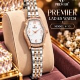 Ladies Tonneau Crystal Bezel Chain Watch - Multiple Colours - photo 6