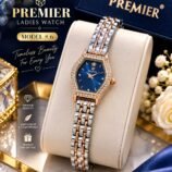 Ladies Hexagonal Crystal Bezel Chain Watch - photo 2