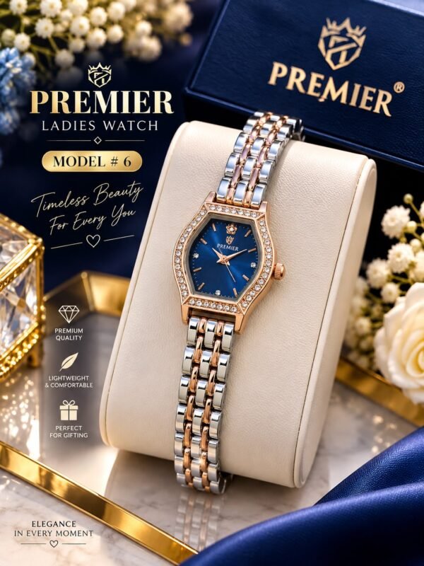 modw-48-2 Ladies Hexagonal Crystal Bezel Chain Watch - photo 2