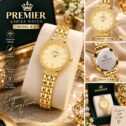Ladies Crystal Bezel Chain Watch - Round Dial - photo 2