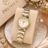Ladies Round Crystal Bezel Wide-Link Chain Watch - photo 2