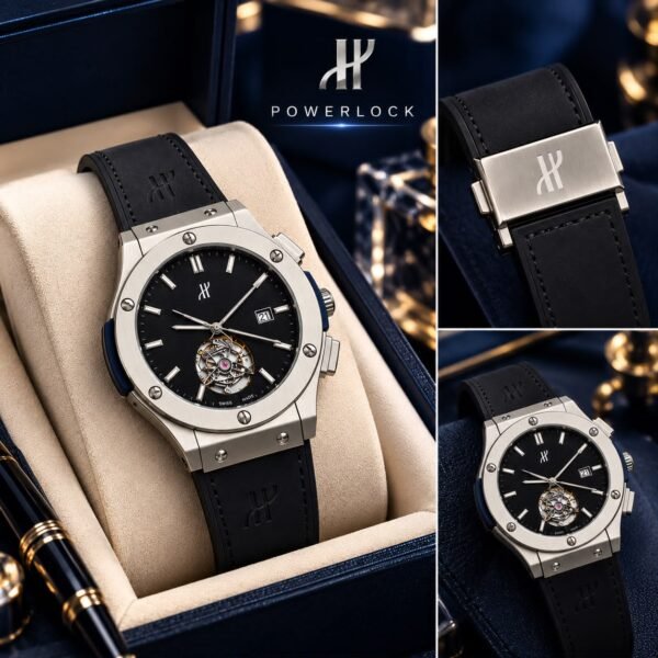 Men's Open-Heart Dial Sports Watch - Power Lock Strap