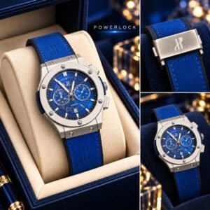 Men's Chronograph-Style Sports Watch - Power Lock Strap