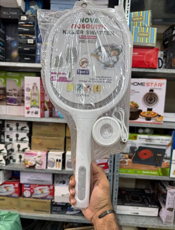 Mosquito Racket with Stand - Durable Design