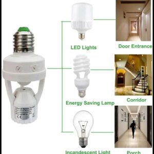 Motion Sensor Bulb Holder - for Home Use