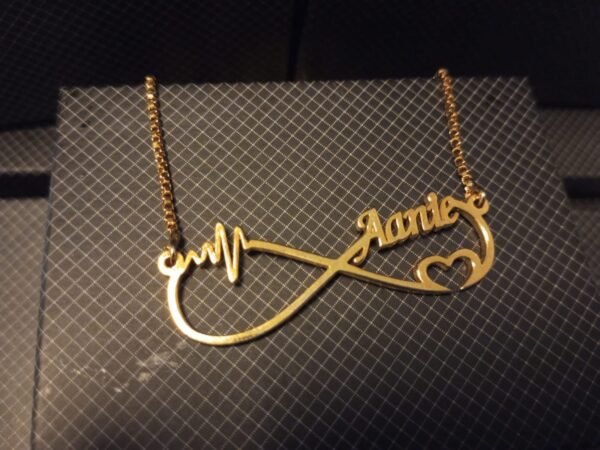 Infinity Heartbeat Necklace - Gold-Plated Fashion Jewelry