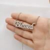 Simple Elegent Name Necklace - Personalized Engraved Jewelry