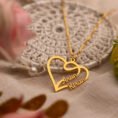 Couple Name Heart Necklace - Personalized Engraved Jewelry