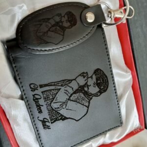 Picture Name Wallet Keychain - Personalized Engraved Jewelry
