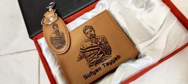 Picture Name Wallet Keychain - Personalized Engraved Jewelry
