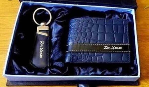 ms-9004614844593-0 Name Engraved Wallet Keychain Blue & Black - Personalized Engraved Jewelry