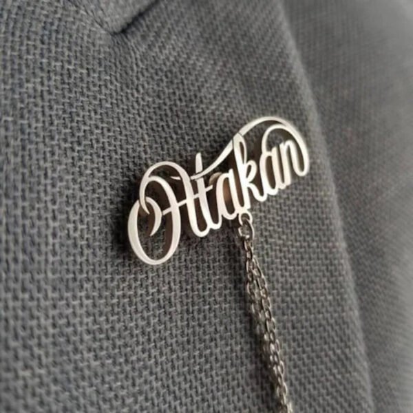 Chain Name Brooch Product - Quality Fashion Product