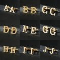 Elegant Letter Cufflinks - Gold-Plated Fashion Jewelry