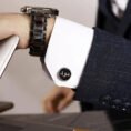 Calligraphic Urdu Name Cufflinks - Personalized Engraved Jewelry