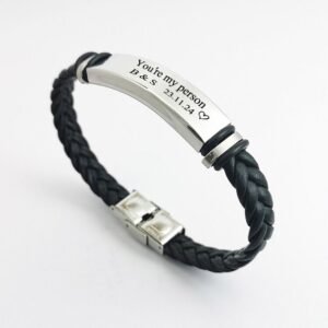 Leather Engraved Bracele Product - Quality Fashion Product