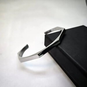 Men Hexagon Adjustable Bangle - Gold-Plated Fashion Jewelry
