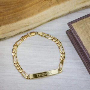 Engraved Mens Bracelet - Personalized Engraved Jewelry