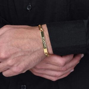 Engraved Mens Bracelet - Personalized Engraved Jewelry