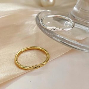 Dainty Engrave Ring - Personalized Engraved Jewelry