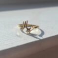 Starlit Arabic Name Ring - Personalized Engraved Jewelry