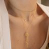 Name Birth Flower Signature Necklace - Personalized Engraved Jewelry