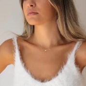 Minimalist Heart Initial Necklace - Personalized Engraved Jewelry