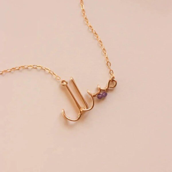 Sparkling Arabic Name Necklace - Personalized Engraved Jewelry
