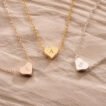 Heart Initial Necklace - Personalized Engraved Jewelry