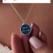 Arabic Calligraphy Stone Necklace - Gold-Plated Fashion Jewelry