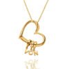 Heart Drop Necklace - Personalized Engraved Jewelry