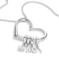 Heart Drop Necklace - Personalized Engraved Jewelry
