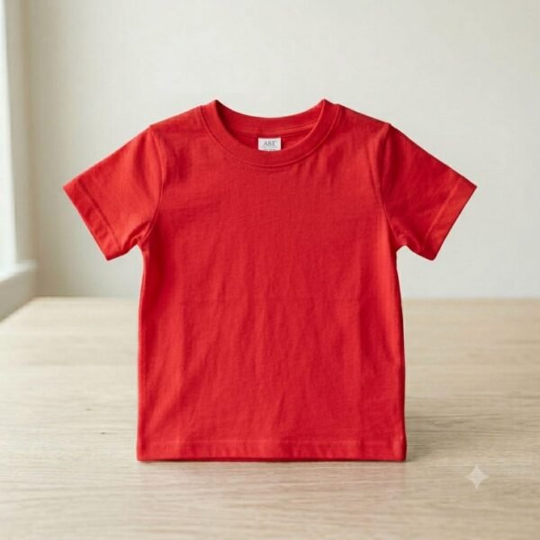 Kids T-Shirt Red - Soft Cotton Comfortable Wear