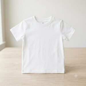 Kids T-Shirt White - Soft Cotton Comfortable Wear