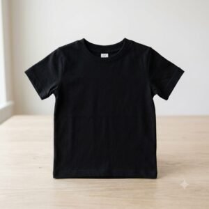 Kids T-Shirt Black - Soft Cotton Comfortable Wear