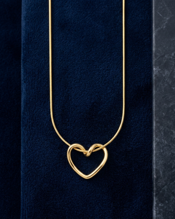 Forever Tied Heart Pendant - Gold-Plated Fashion Jewelry
