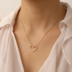 Forever Tied Heart Pendant - Gold-Plated Fashion Jewelry