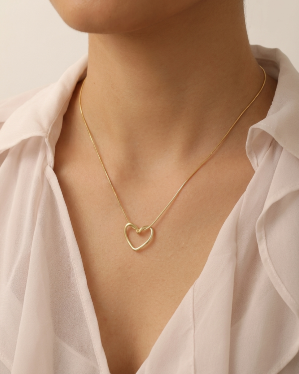 Forever Tied Heart Pendant - Gold-Plated Fashion Jewelry