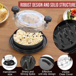 Multi-functional Chicken Breast Shred Meat Separator Meat Mincing Machine Auxiliary Food Tools Transparent Cover Chicken Shreds - for Home Use
