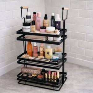 Multipurpose Metal Organizer with Wooden Handle 3 Layer (Discount on Quantity) - with Cash on Delivery