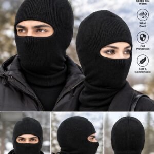 Monkey Warm Cap - Knitted Wool Balaclava Winter Cap for Men & Women