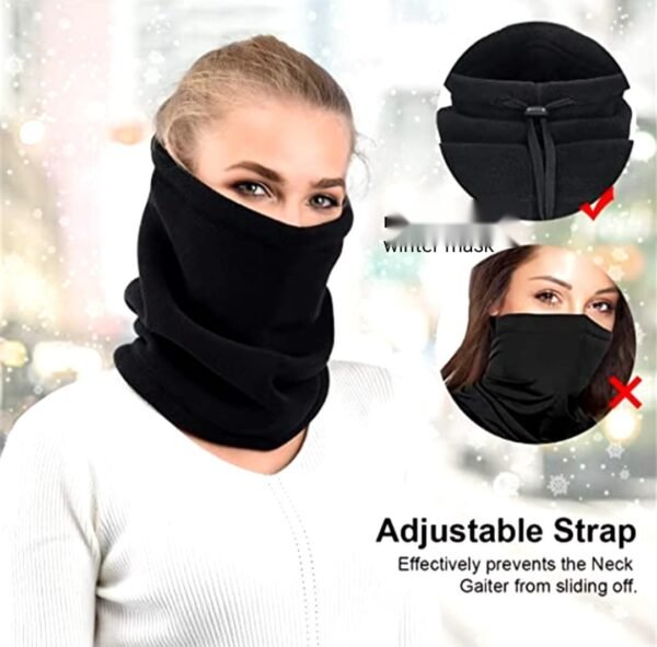 Winter Mask - Wool Multi Purpose Neck Gaiter, Face Mask & Beanie for All Ages