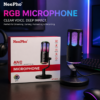 Nee Pho NP M01 Microphone Stylish condenser mic featuring RGB Light lights mic gain control and noise reduction Great fo
