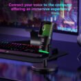 Nee Pho NP M02 Microphone Compact condenser microphone with ANC echo adjustment and RGB lighting Designed for streamers