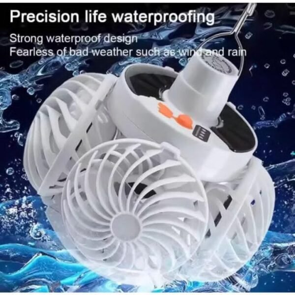 Latest 2026 Solar football Powered Camping Fan Light