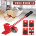 Latest Furniture Moving Tool Heavy Object Mover Furniture Transport Lifter Furniture Slides 4 Wheeled Mover Roller1 Whee