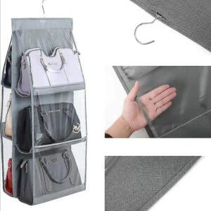 Latest premium qulatiy multipurpose 6 hanging hand bags pocket organizer for bags