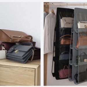 Latest premium qulatiy multipurpose 6 hanging hand bags pocket organizer for bags