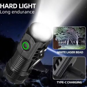 Latest Ultra High-power Flashlight 3 Core Light Small Tactical Flashlight Rechargeable Premium Power Light Torch Metal P
