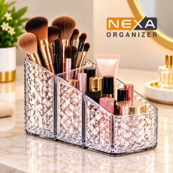 NEXA Makeup Organizer Box for Dressing Table Cosmetics Skincare Brush Storage - Online in Pakistan